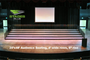 audience riser rental